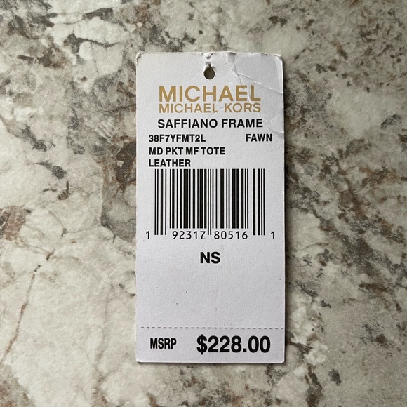 Michael Kors Medium Fawn Leather Tote - Picture 13 of 16